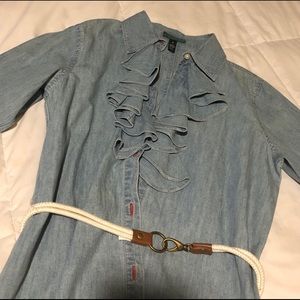 Ralph Lauren denim dress.